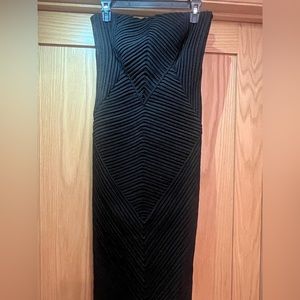 NWT! $3,990 Ralph Lauren Purple Label Pre-Fall Black Strapless Dress - Size 4